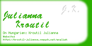 julianna kroutil business card